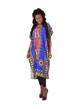 Medallion Trad Dashiki Print Kaftan