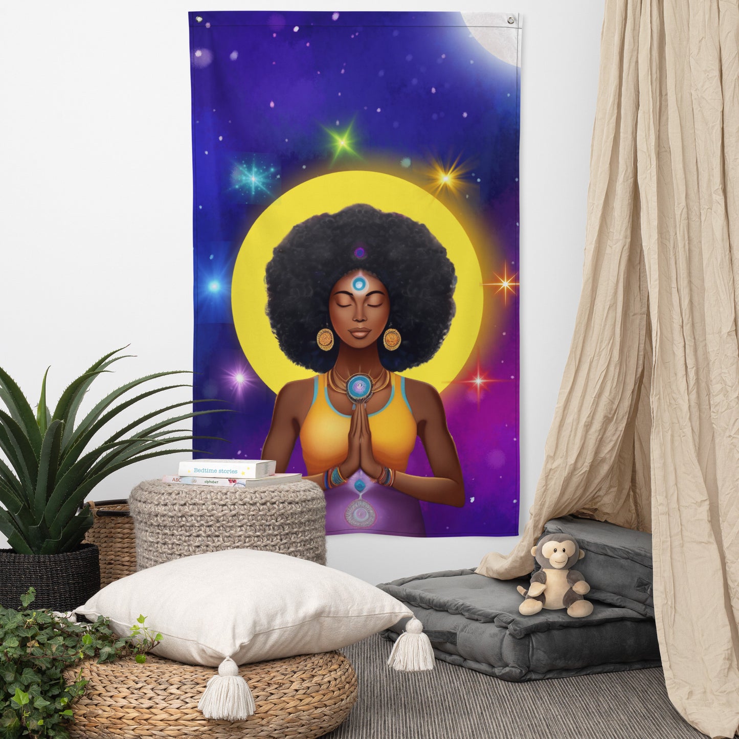 Cosmic Vibes Wall Flag